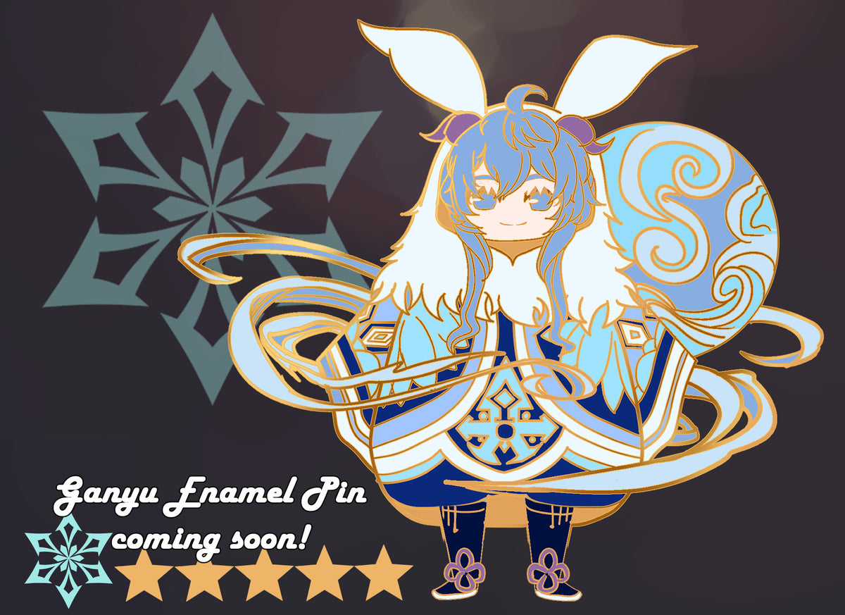 Ice Abyssie Mages GenshIn lmpact: Ganyu, Kaeya, Eula, Ayaka Enamel Pins