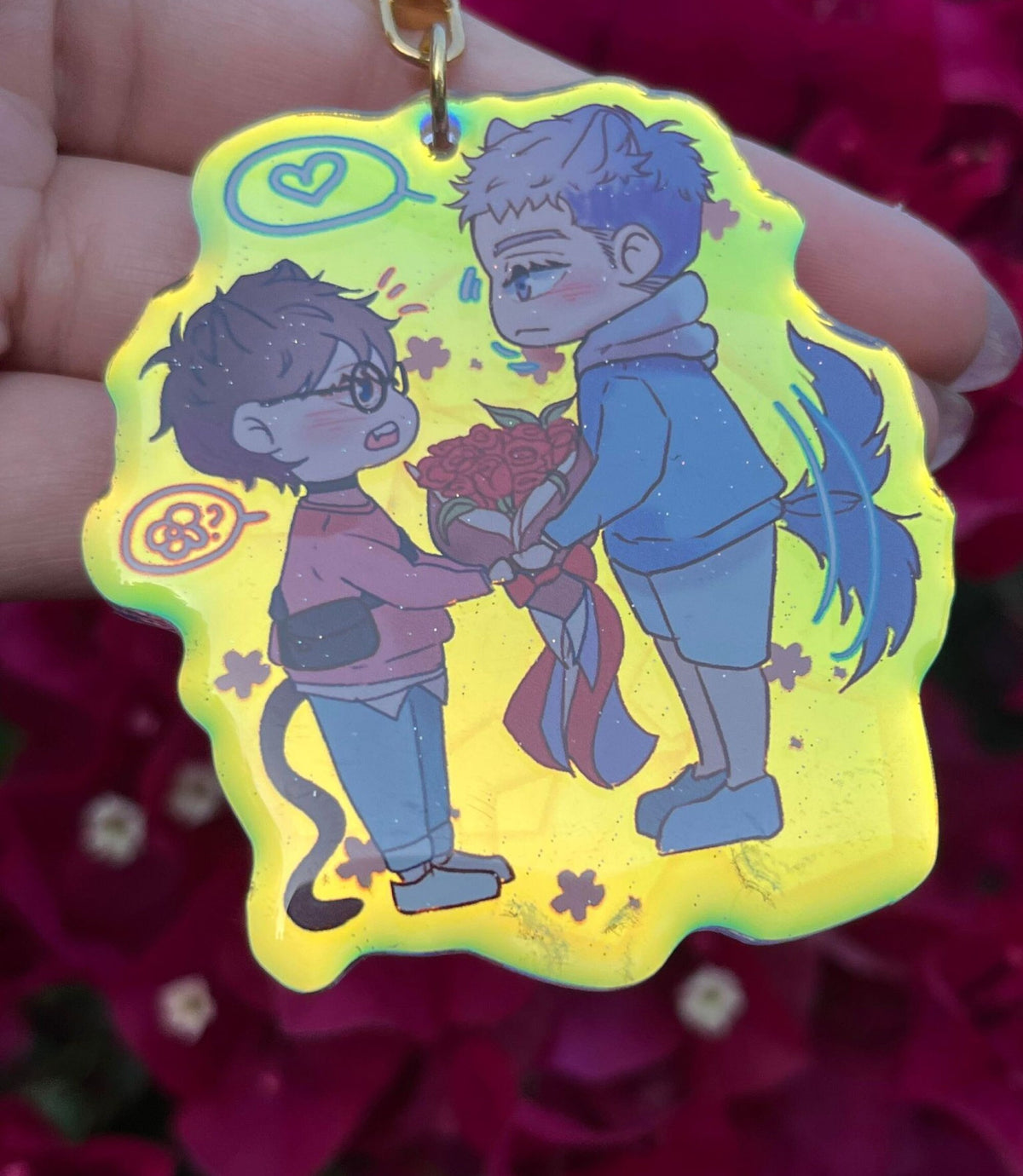 Here U Are Acrylic Charm : High Quality Rainbow BL Yaoi