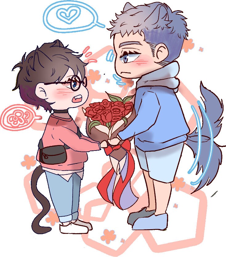 Here U Are Acrylic Charm : High Quality Rainbow BL Yaoi