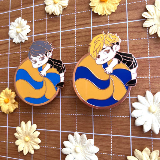 Naikyuu Volleyball boys: Atsumu and Osamu Twins
