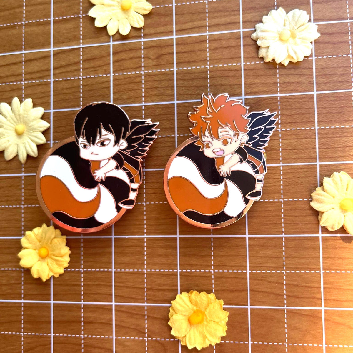 Naikyuu Volleyball boys: Karasuno- Hinata, Kageyama, Tsukishima, Nishinoya, Daichi