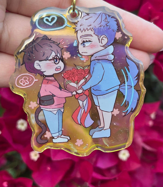 Here U Are Acrylic Charm : High Quality Rainbow BL Yaoi