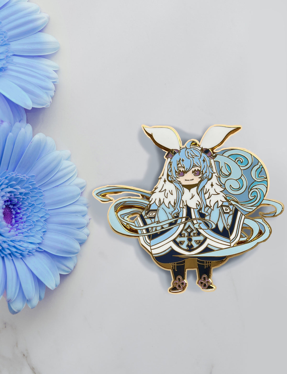 Ice Abyssie Mages GenshIn lmpact: Ganyu, Kaeya, Eula, Ayaka Enamel Pins
