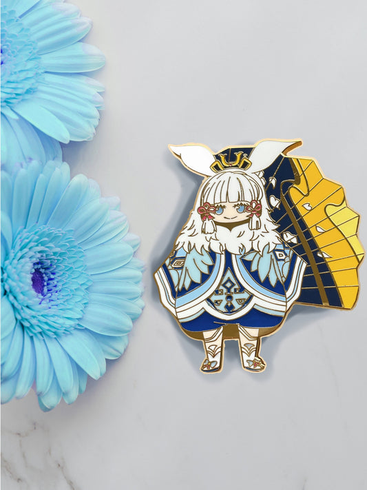 Ice Abyssie Mages GenshIn lmpact: Ganyu, Kaeya, Eula, Ayaka Enamel Pins
