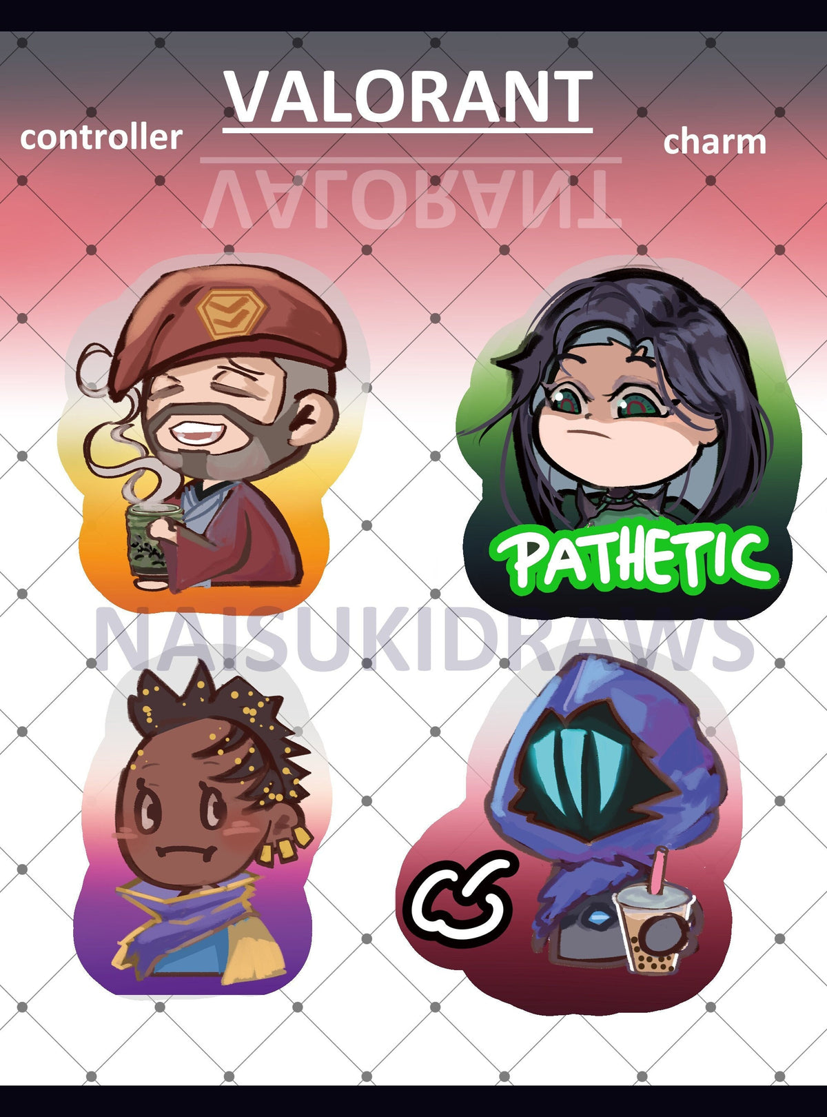 Valorant Controller Keychains l Viper, Brimstone, Omen, Astra
