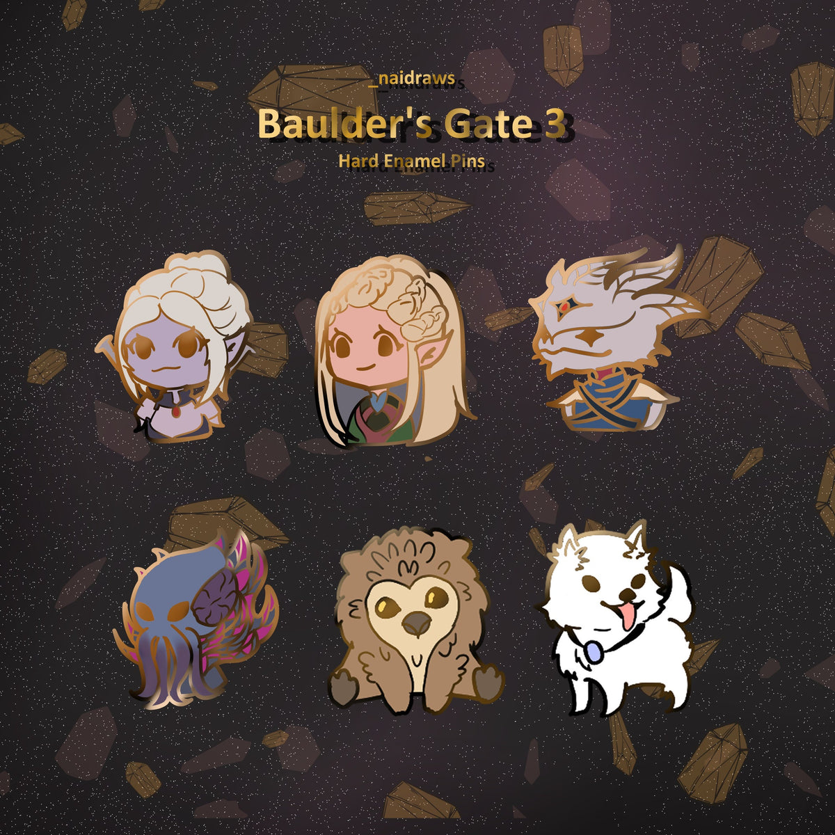 BG3 l Baldur’s Gate 3 Enamel Pins