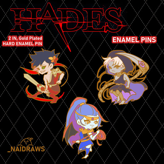 Hades Enamel Pins