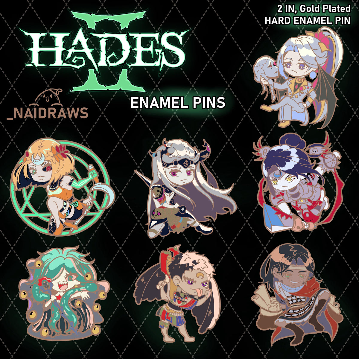 Hades 2 Enamel Pins
