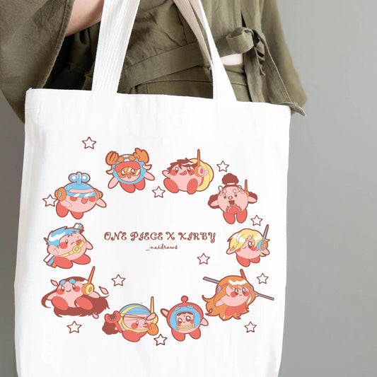 kirby x OP egghead tote bag