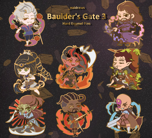 Baldur's Gate 3 Enamel Pins
