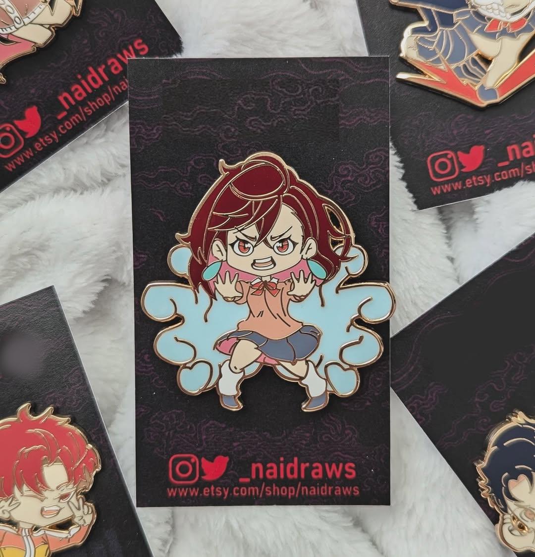 Alien and Spirits Anime Enamel Pins