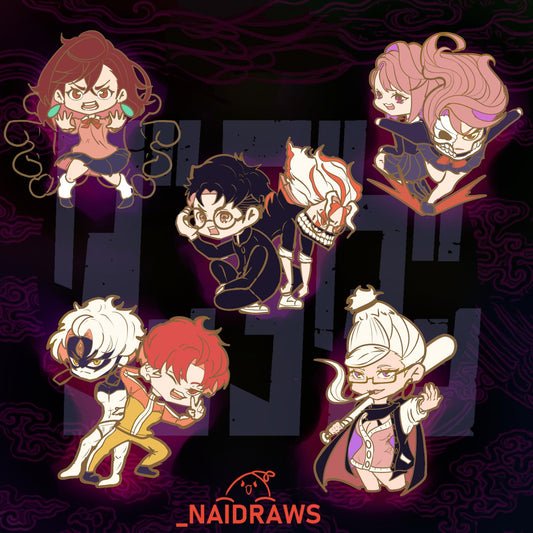 Alien and Spirits Anime Enamel Pins