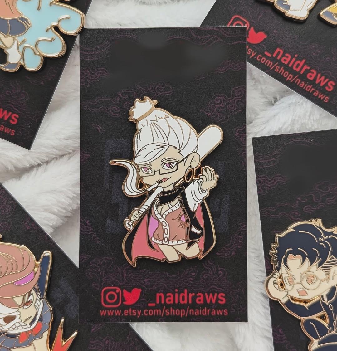 Alien and Spirits Anime Enamel Pins